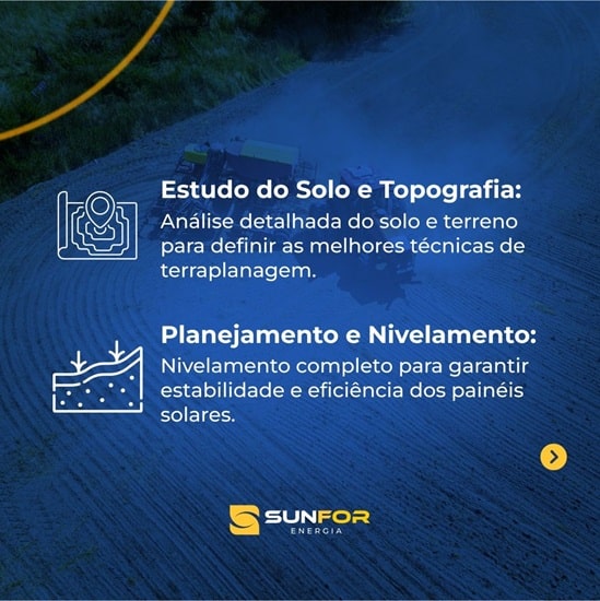 Terraplanagem na construção de usinas fotovoltaicas