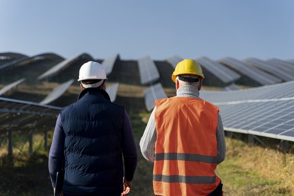 construção de usinas fotovoltaicas